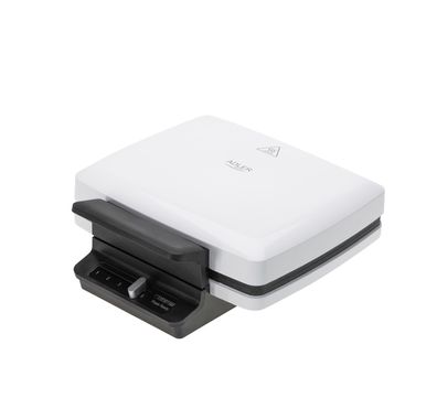 Adler AD 3085 Waffeleisen 1800 W - Antihaftbeschichichtung & Cool-Touch-Griff, Weiß