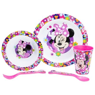 Disney Mickey Mouse Teller-Set Mikrowellengeeignet 5-teiliges Kindergeschirr mit