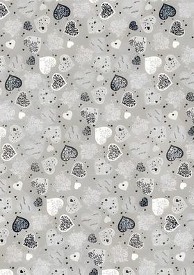 HEYDA Transparentpapier Herzen groß A4 (21 x 31 cm inkl. Codierleiste)