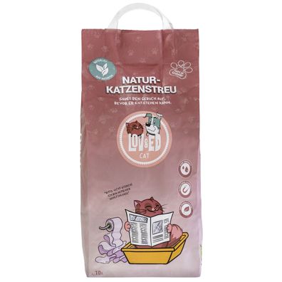 Lov&Ed Natur-Katzenstreu 10 Liter - hygienische Frische in der Katzentoilette