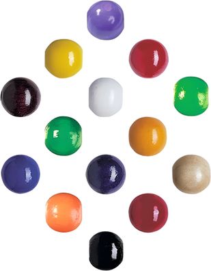 KNORR Prandell Holzperlen Ø 10 mm Buche Deutschland bunt sortiert