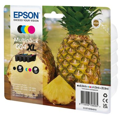Epson 604 - 4er-Pack - XL - Schwarz, Gelb, Cyan, Magenta - original - Blister mit RF
