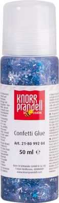 KNORR Prandell Glitterfarbe Confetti Glue Eiskristalle silberfarben