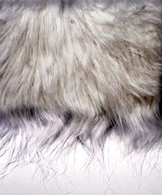 Langhaarplüsch 14 x 20 cm 40 % Acryl und 60 % Modacryl weiss