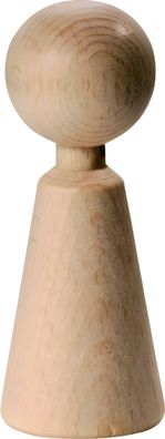 Figurenkegel Höhe: 70 mm Buche Deutschland roh gebleicht