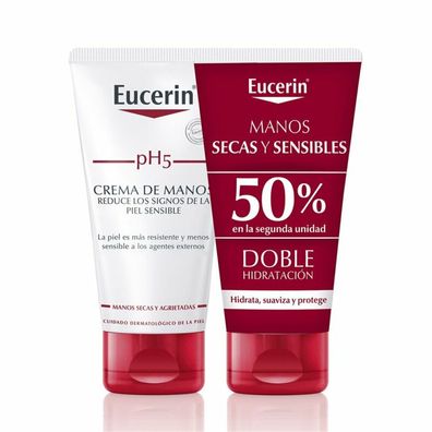 Eucerin ph5 crema manos 2x75ml