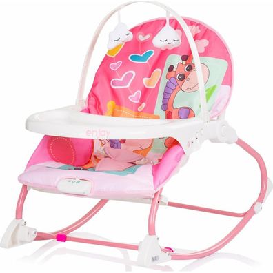 Chipolino Enjoy Baby-Schaukelstuhl - rosa