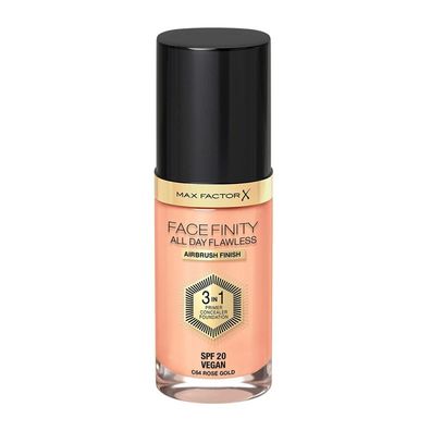 Max Factor Facefinity 3in1 Primer, Concealer y Foundation 64-Rose Gold 30ml