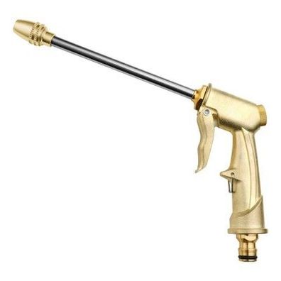 Handbrause Messing Spritzpistole Hochdruck Power Wasserpistole Garten