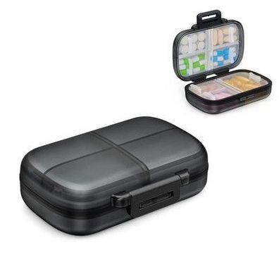 Pillendose kompakt 7 Tage 7 Fächer Box mit Ergonomischem Verschlusssystem