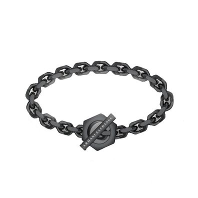 Schwarzes Herren-Stahlarmband AXG0105001
