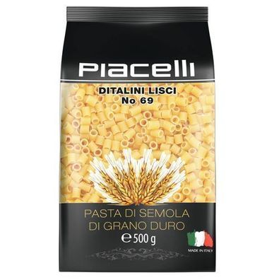 Piacelli Ditalini Lisci Nr. 69 Grießnudeln 500 g