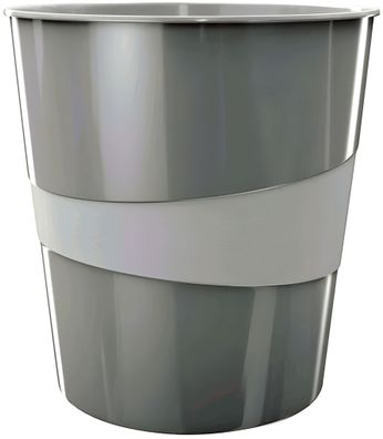 LEITZ Papierkorb WOW 15l perlweiß 52781001