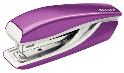 LEITZ Heftgerät Mini WOW Metall violett für 10Blatt