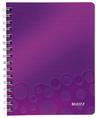 Collegeblock WOW A5 PP-Einband kariert violett metallic