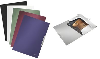 LEITZ 3977 Eckspannermappe Style A4 PP satin schwarz