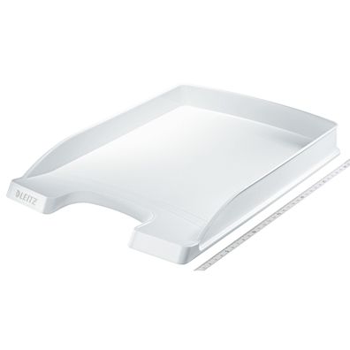 LEITZ 5237 Briefkorb Flach Plus A4 extra flach Polystrol weiß