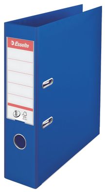 Esselte Ordner A4 7,5cm blau Ordner PlastikHebelmechnik Schlitzen