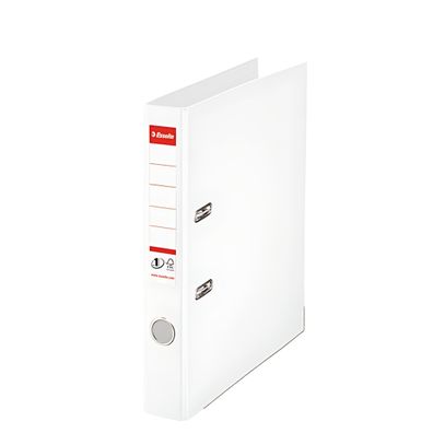Esselte Ordner A4 5cm weiß Ordner PlastikHebelmechnik Schlitzen