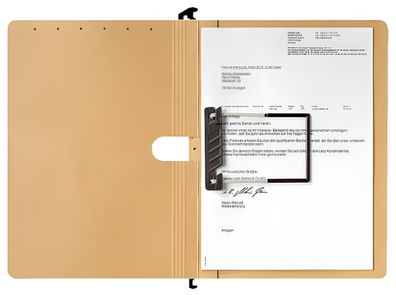 LEITZ Hängehefter n'braun Schlauchheftung Flefofil Natronkarton 2