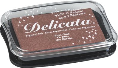 Tsukineko 211511923 Stempelkissen Delicata Metallic 10 x 7 cm roségold