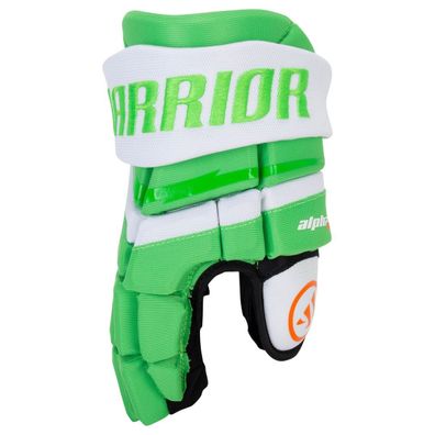 Handschuhe Warrior Alpha Deluxe LT Senior - Farbe: weiss/grün Größe: 14