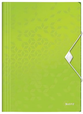 LEITZ 4599 Eckspannermappe WOW A4 PP grün metallic