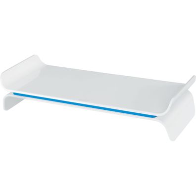 LEITZ 6504 Monitorständer Ergo WOW zwei Höhen weiß/blau