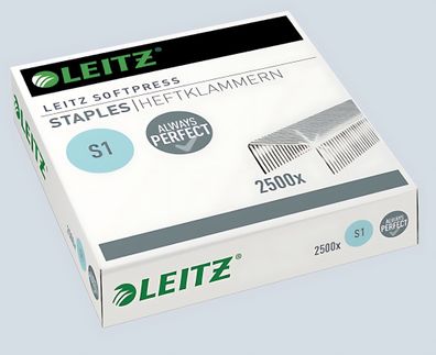 LEITZ Heftklammern Softpress Stahl 2500 Stück