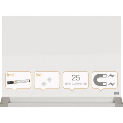 Nobo Glas Memoboard Diamond 584x441x55cm magnetisch weiß