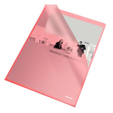 Esselte Sichthüllen Standard DIN A 4 PP rot 012 mm (80548340)