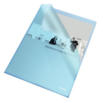 Esselte Sichthüllen Standard DIN A 4 PP blau 012 mm (80548370)