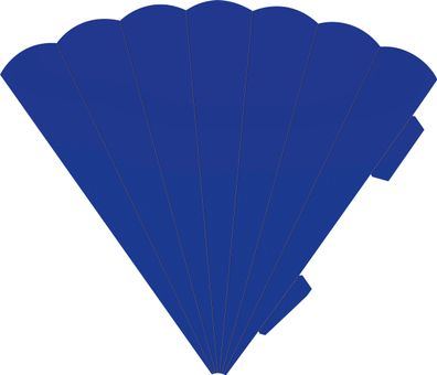 Schultüte Karton Eck 41cm kö. bl