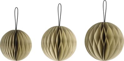 Waben-Kugel-Set, natur Papier, 120 g/m²