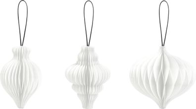 Waben-Tropfen-Set, weiß Papier, 120 g/m²