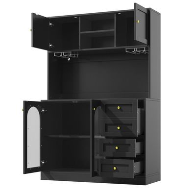 Seitenboard Küchenschrank Aufbewahrungsschrank 120x40x188cm LED