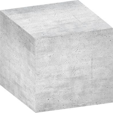 Zettelklotz 7,5 x 7,5 x 7,5 700Bl. Beton