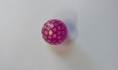 W100 Transparent Pink - Würfel