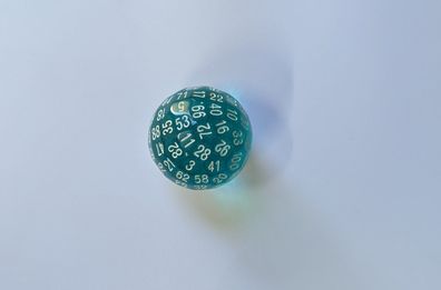 W100 Transparent Türkis - Würfel