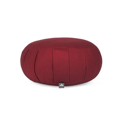 Meditationskissen Zafu Eco Dinkelfüllung Bezug bordeaux