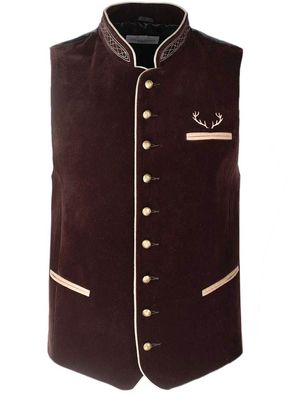 Trachtenweste Tim braun Goldschmidt Trachten - Größe: 60