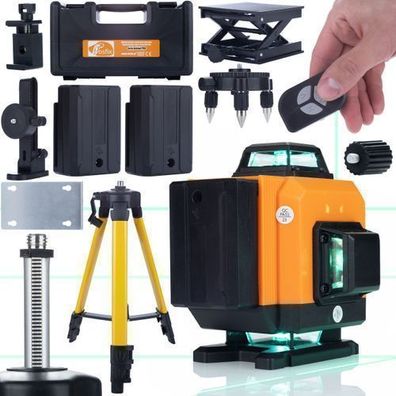 Rosfix Set Laser-Wasserwaage ROT16L – 16 Linien, Stativ 43–120 cm IP54