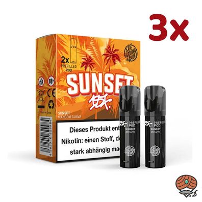 187 Strassenbande Pod SUNSET 20mg/ml Nikotin, 3x * 2 PODS*