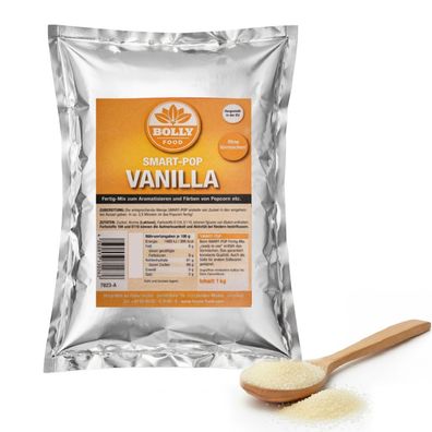 Haase Food Smart Pop Vanille Fertigmix Zucker 1kg – Für Popcorn & Süßwaren