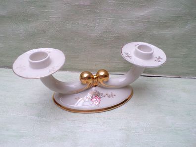 alter Kerzenleuchter Alka echt gold Serie Sanssouci 2er 11 x 25,5cm