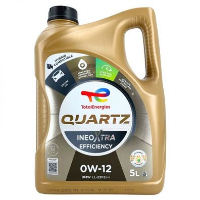 Total Quartz Ineo Xtra Efficiency 0W-12 5 Liter
