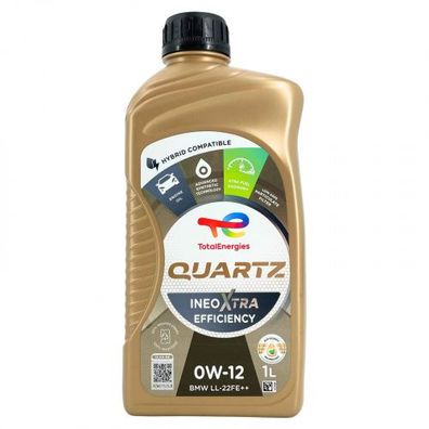 Total Quartz Ineo Xtra Efficiency 0W-12 1 Liter