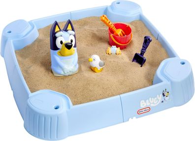 Little Tikes Bluey Beach Day Sandkasten mit Deckel & 6 Zubehör für Kinder (1-6 Jahre)