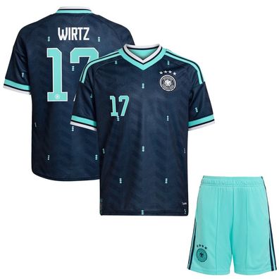 DFB Deutschland Fußball Trikot WM 2026 Auswärtstrikot Set für Kinder Wirtz 17