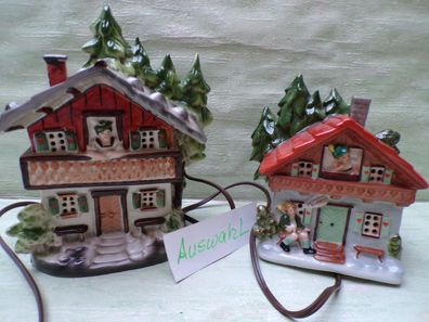 alte Rauchverzehrer Porzellan Haus Forsthaus Wald Alpen Elka 123 / 831